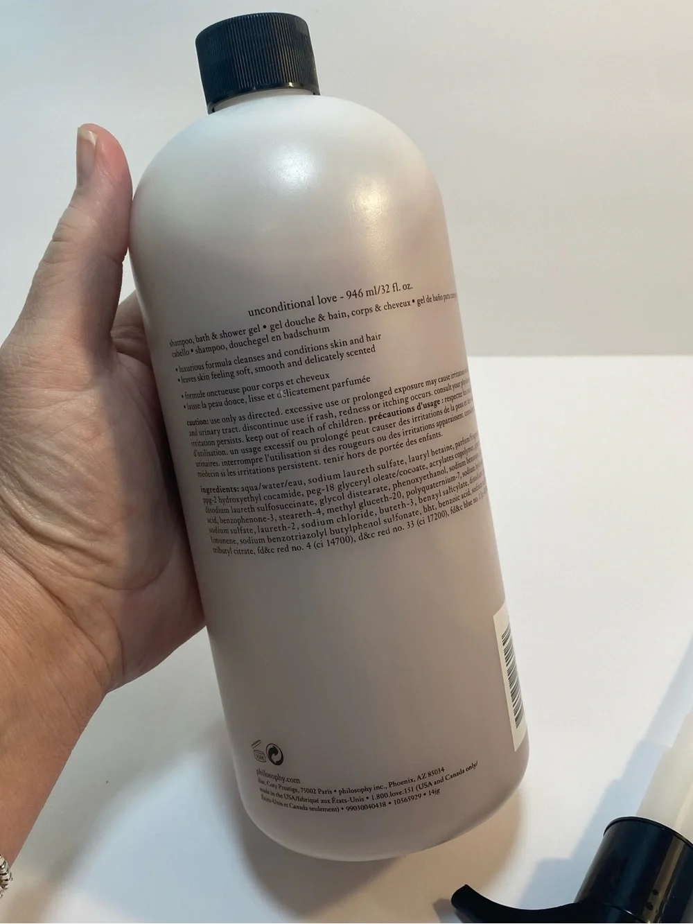 New Sealed Philosophy Unconditional Love 32 oz Shampoo Bath & Shower Gel + Pump